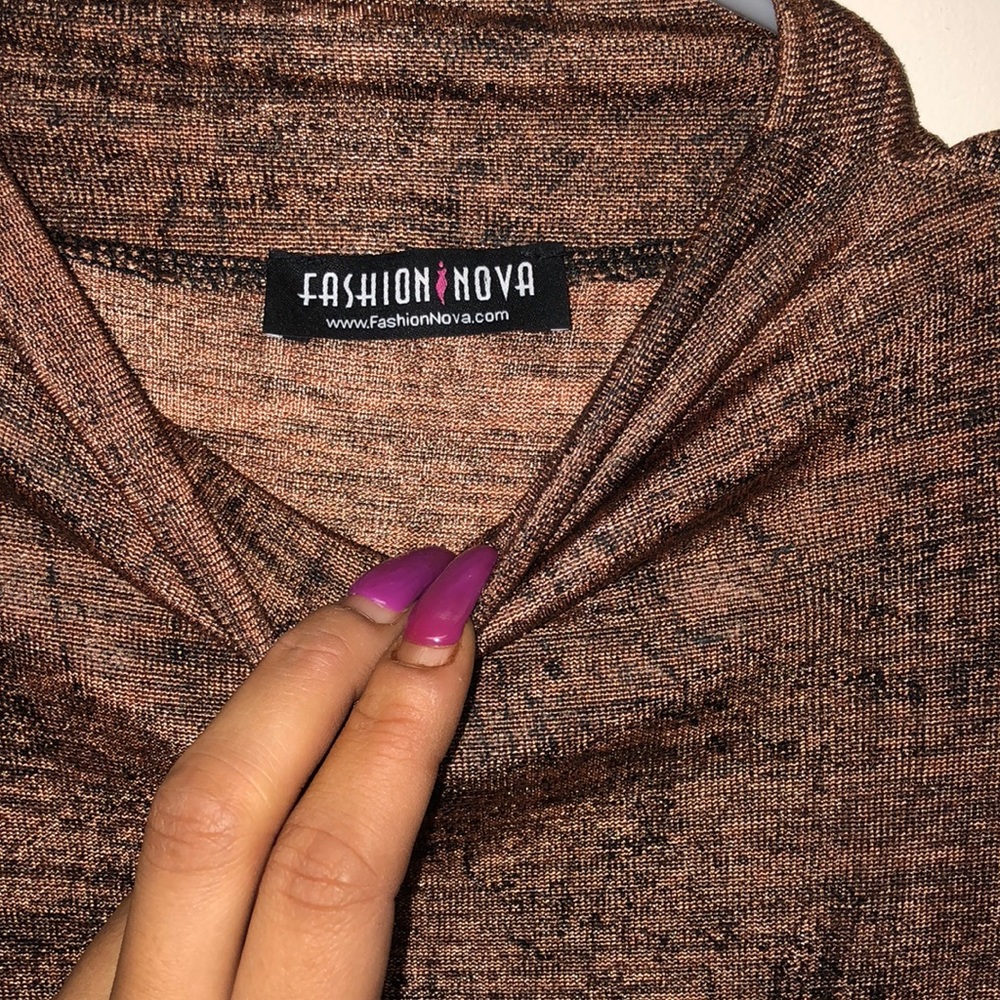 Copper Fashion Nova Dress Medium